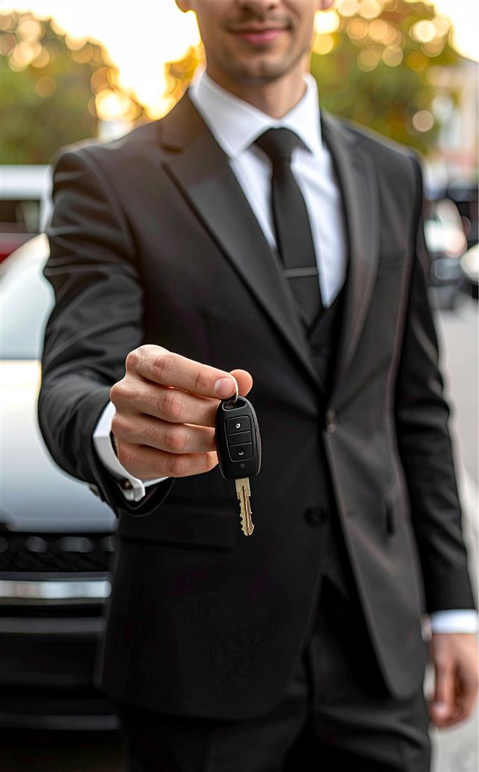 Valet entregando llaves